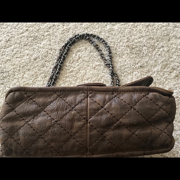 RARE CHANEL PARIS EDINBURGH BROWN SHOULDER BAG - Picture 2 of 12
